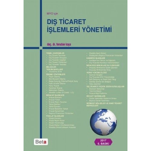 Dış Ticaret İşlemleri Yönetimi