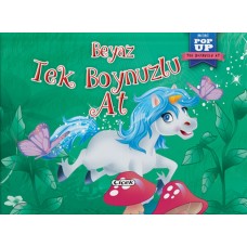 Pop-Up Mini Tek Boynuzlu At - Beyaz Tek Boynuzlu At