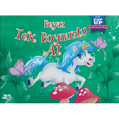 Pop-Up Mini Tek Boynuzlu At - Beyaz Tek Boynuzlu At