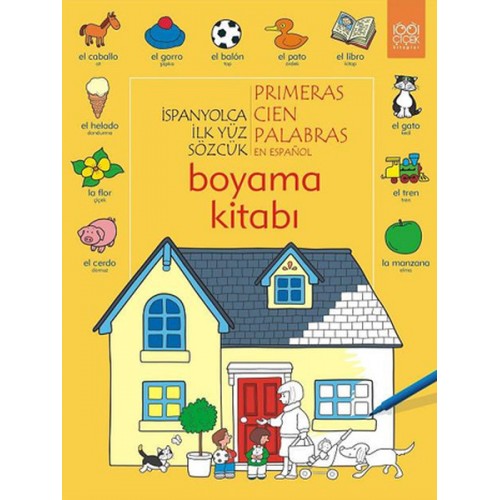 İspanyolca İlk Yüz Sözcük Boyama Kitabı