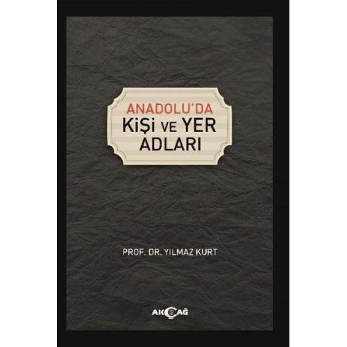 Anadoluda Kişi ve Yer Adları