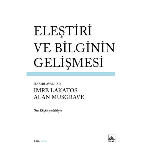 Eleştiri ve Bilginin Gelişmesi