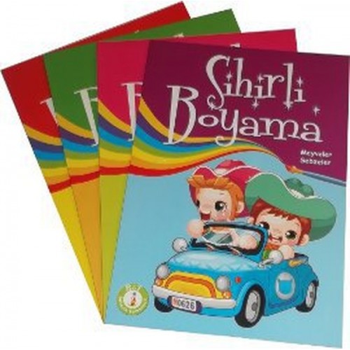 Sihirli Boyama - 4 Kitap Takım