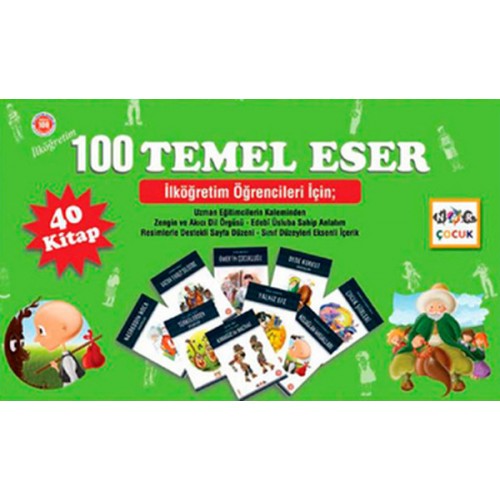 İlköğretim 100 Temel Eser Seti 40 kitap