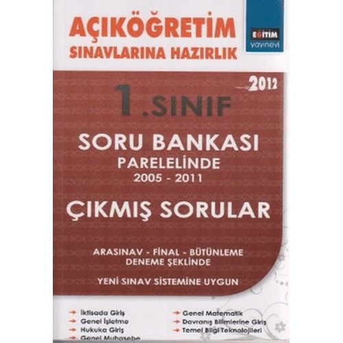 1. Sınıf Açıköğretim Sınavlarına Hazırlık