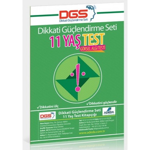 Dikkati Güçlendirme Seti 11 Yaş Test