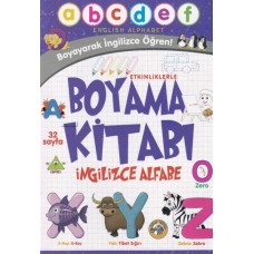 Etkinliklerle Boyama Kitabı İngilizce Alfabe