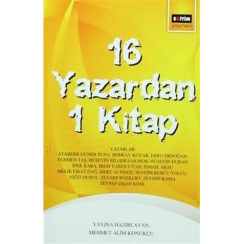 16 Yazardan 1 Kitap