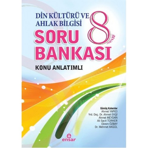 8. Sınıf Din Kültürü ve Ahlak Bilgisi Soru Bankası Konu Anlatımlı