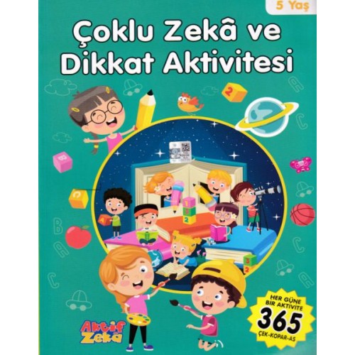 5 Yaş Çoklu Zeka ve Dikkat Aktivitesi - Yeşil Kitap