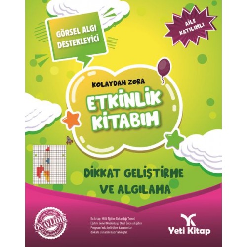 Kolaydan Zora Etkinlik Kitabım - Dikkat Geliştirme ve Algılama