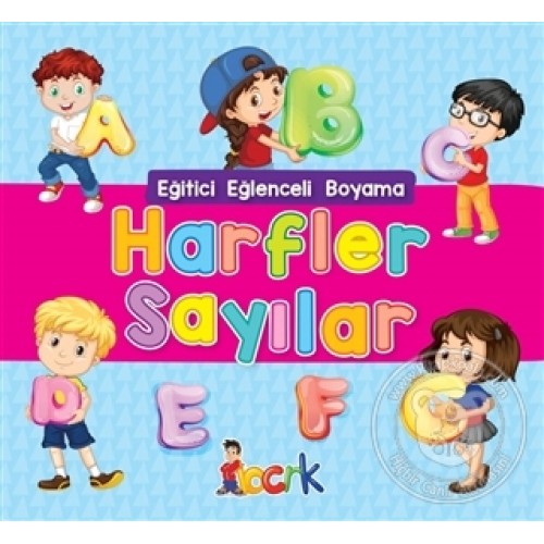 Harfler Sayılar - Eğitici Eğlenceli Boyama