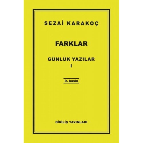 Günlük Yazılar 1 - Farklar