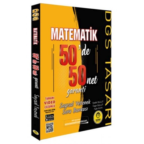 Tasarı DGS Matematik 50 de 50 Net Garanti Soru Bankası