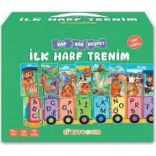 İlk Harf Trenim - Cırt Cırtlı Yapboz ve Kitap Seti