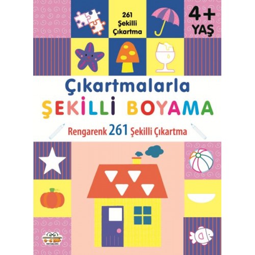 Çıkartmalarla Şekilli Boyama 4 Yaş Üstü