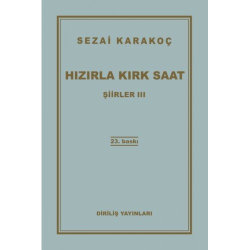 Şiirler 3 - Hızırla Kırk Saat