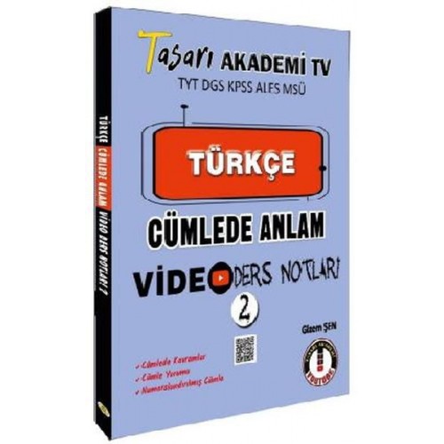 Tasarı TYT DGS KPSS ALESS MSÜ Türkçe Cümlede Anlam Video Ders Notları