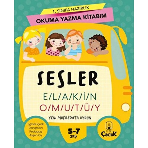 1. Sınıfa Hazırlık Okuma Yazma Kitabım Sesler