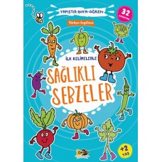 İlk Kelimelerle Sağlıklı Sebzeler Yapıştır-Boya-Öğren