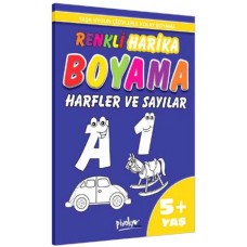 Renkli Harika Boyama Harfler ve Sayılar (5+Yaş)