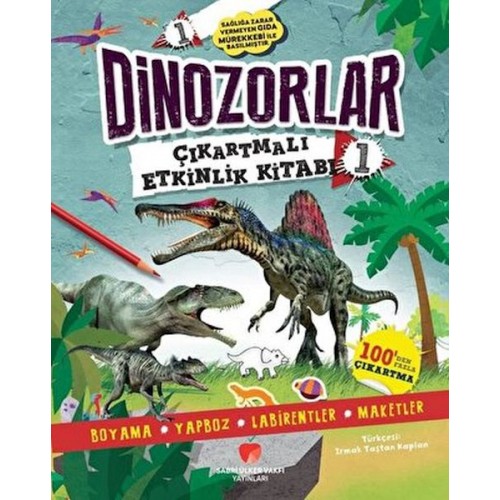 Dinozorlar Çıkartmalı Etkinlik Kitabı 1