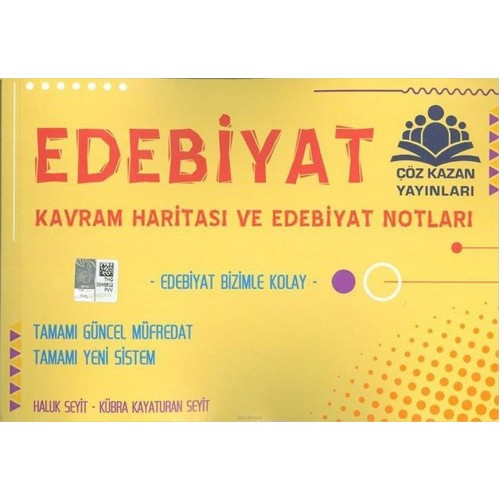 Çöz Kazan Edebiyat Kavram Haritası ve Notları (Yeni)