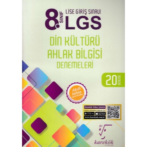 Karekök 8. Sınıf LGS Din Kültürü Ahlak Bilgisi 20 Deneme (Yeni)