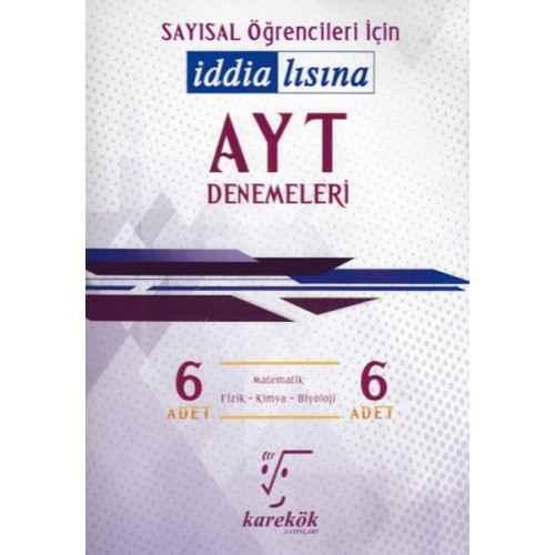 Karekök AYT Sayısal 6'lı Deneme (Yeni)