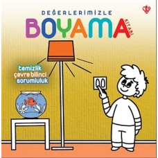 Değerlerimizle Boyama Kitabı Temizlik Çevre Bilinci Sorumluluk