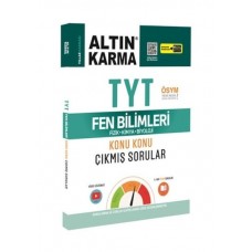 Altın Karma 2023 TYT Fen Bilimleri Fizik-Kimya-Biyoloji Konu Konu Çıkmış Sorular Video Çözümlü