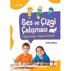 Dikkat Odaklı Etkinlik Kitabı Ses ve Çizgi Çalışması 5-6 Yaş