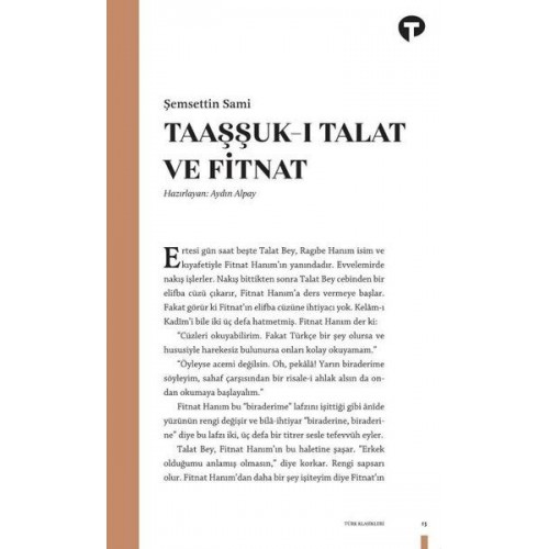 Taaşşuk-ı Talat ve Fitnat