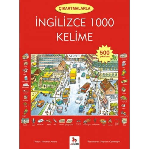 Çıkartmalarla İngilizce 1000 Kelime (500 Çıkartma)