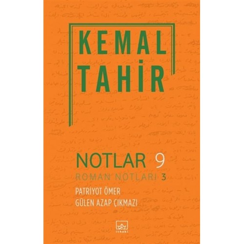 Notlar 9 - Roman Notları 3