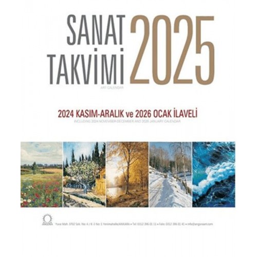 Sanat Takvimi 2025 Duvar Takvimi