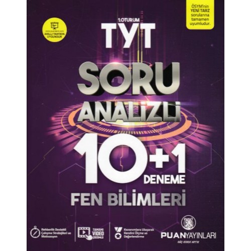 Puan TYT 1. Oturum Fen Bilimleri Soru Analizli 10 + 1 (Yeni)