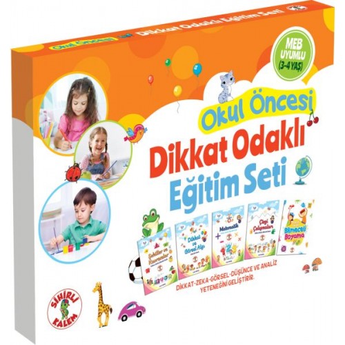 Okul Öncesi Dikkat Odaklı Eğitim Seti 3-4 Yaş