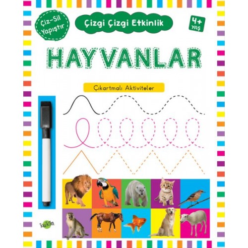 Çizgi Çizgi Etkinlik- Hayvanlar (4+ Yaş)