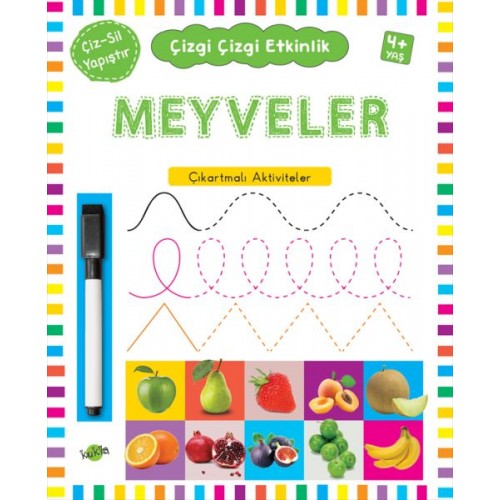 Çizgi Çizgi Etkinlik- Meyveler (4+ Yaş)