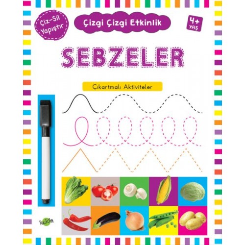 Çizgi Çizgi Etkinlik - Sebzeler (4+ Yaş)