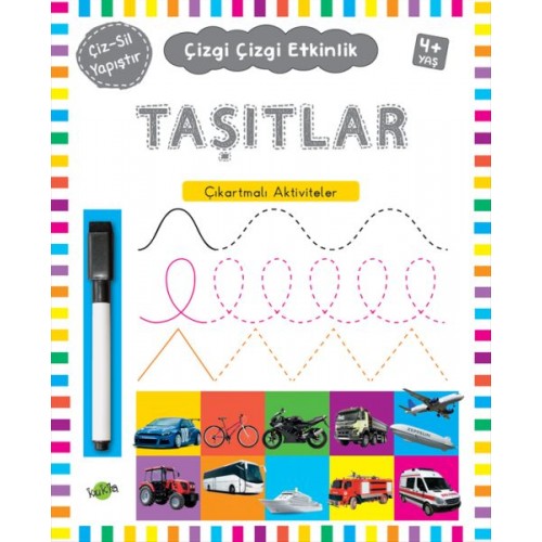 Çizgi Çizgi Etkinlik - Taşıtlar (4+ Yaş)