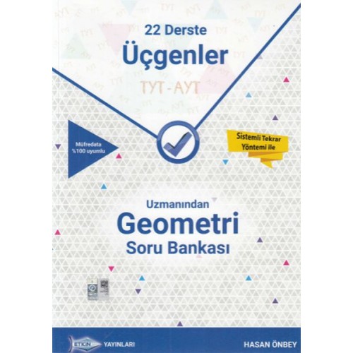 Etkin TYT - AYT Uzmanından Geometri Soru Bankası 22 Derste Üçgenler (36,00 TL)