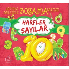 Eğitici Öğretici Boyama Serisi - Harfler Sayılar