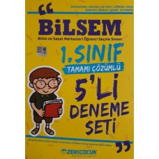 Zeki Çocuk Bilsem 1. Sınıf Tamamı Çözümlü 5` li Deneme Seti