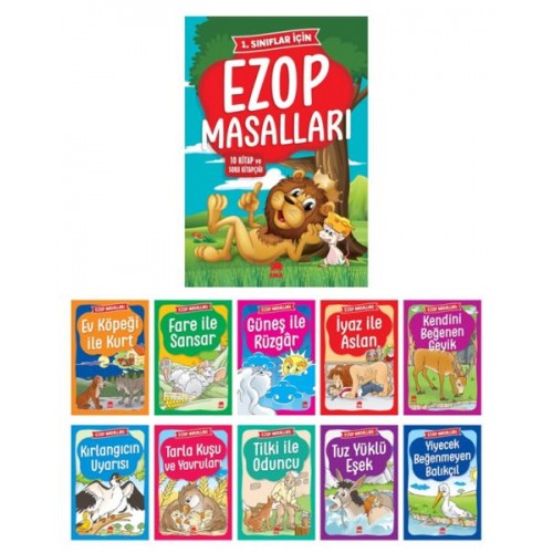 Ezop Masalları(10 Kitap+Soru Kitapçığı)