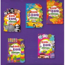 Renk Renk Dünyam Boyama Kitabı (5 Kitap)