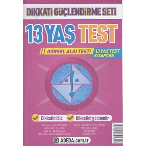 Dikkati Güçlendirme Seti 13 Yaş Test