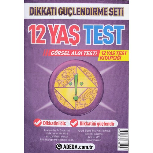 Dikkati Güçlendirme Seti 12 Yaş Test