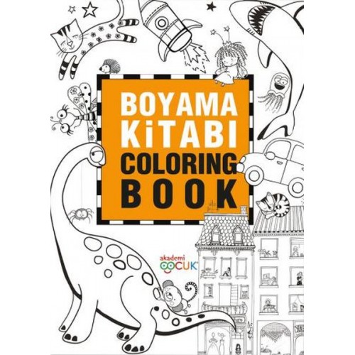 Boyama Kitabı - Coloring Book - 24X33,5 cm